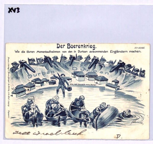 BOER WAR Postcard *ANTI-BRITISH PROPAGANDA* Comic DURBAN 1899 Netherlands XV3 - Image 6