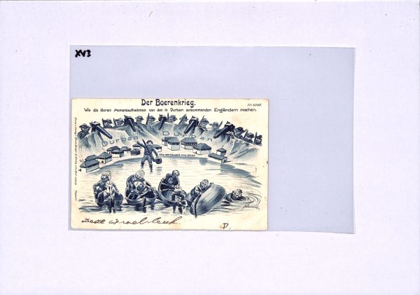 BOER WAR Postcard *ANTI-BRITISH PROPAGANDA* Comic DURBAN 1899 Netherlands XV3 - Image 8