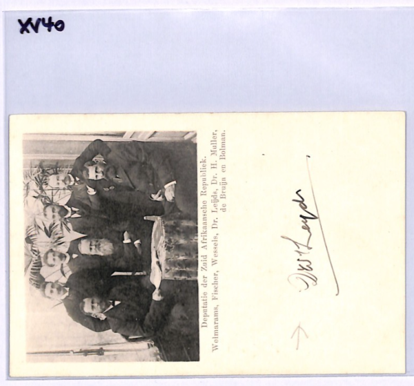 BOER WAR Postcard ZAR Group *Dr WILLEM LEYDS* Portrait SIGNED Pen Autograph XV40 - Image 11