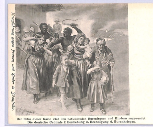 BOER WAR UPU Postcard *ANTI-BRITISH PROPAGANDA* Art CHARITY BOER AID Germany XV6