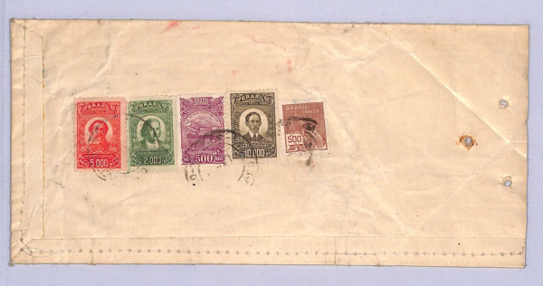 BRAZIL GRAF ZEPPELIN Air Mail Cover COFFEE SAMPLES GB London 1933 WT109 - Image 3