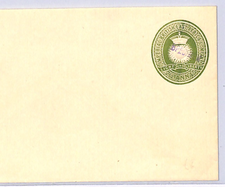 BRITISH EAST AFRICA Co Postal Stationery SPECIMEN Cover 2½a Unused Envelope WN98 - Image 5