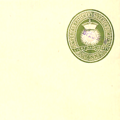 BRITISH EAST AFRICA Co Postal Stationery SPECIMEN Cover 2½a Unused Envelope WN98