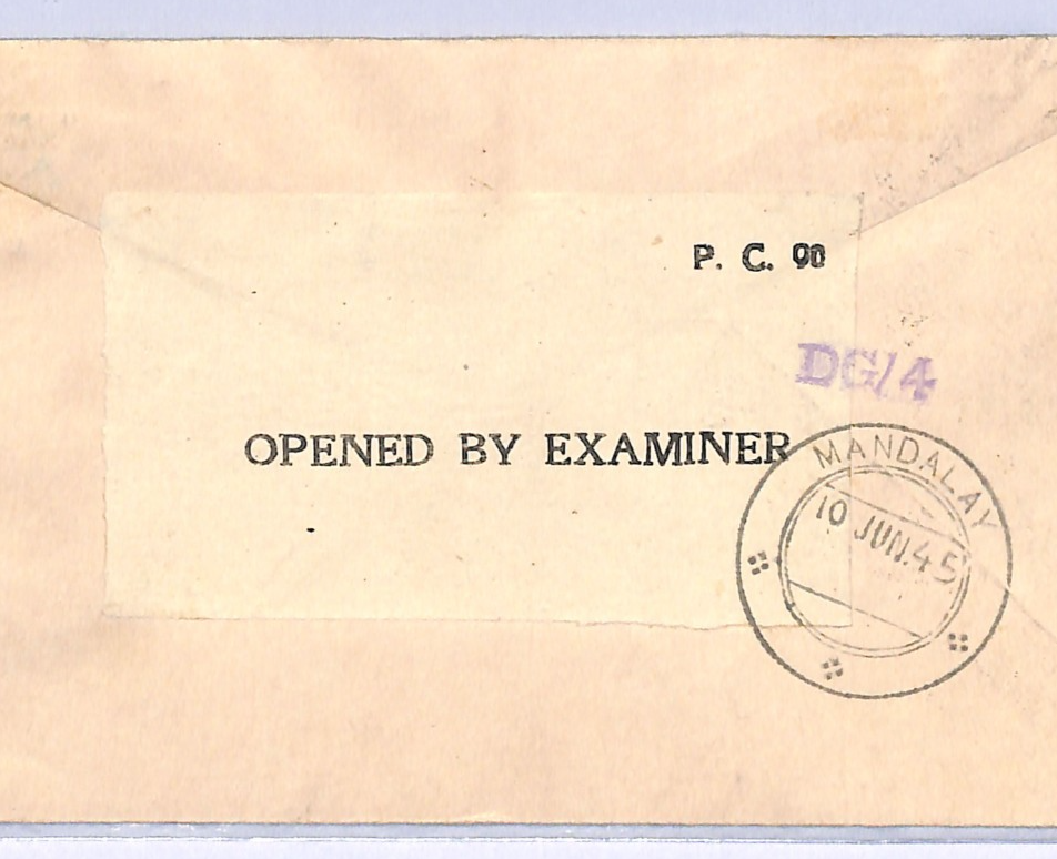 BURMA WW2 Cover MILY ADMN KGVI O/p 1945 *LIBERATION* FIRST POST Illustrated WH89 - Image 4