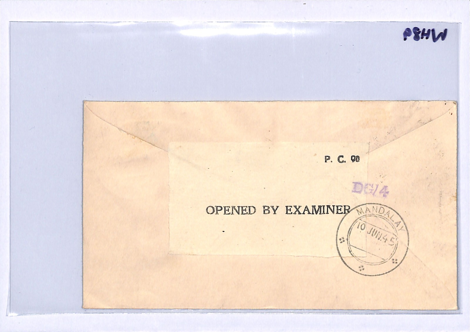 BURMA WW2 Cover MILY ADMN KGVI O/p 1945 *LIBERATION* FIRST POST Illustrated WH89 - Image 8