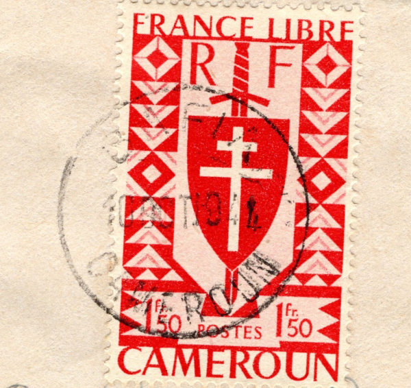 CAMEROON WW2 Cover *Bafia* 1944 CDS Censor MISSIONARY MAIL France Colonies MC320 - Image 3