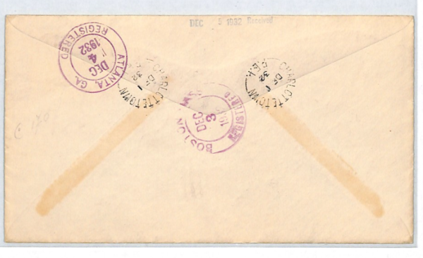 CANADA 1932 FDC New KGV Portrait Defins 1c-8c Charlottetown PEI Reg Cover XJ271 - Image 9