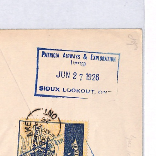 CANADA Air 1926 Cover ELLIOT-FAIRCHILD 25c PATRICIA Airways *ERROR* Cachet YH336 - Image 11