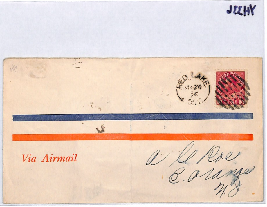 CANADA Air 1926 Cover ELLIOT-FAIRCHILD 25c PATRICIA Airways *ERROR* Cachet YH336 - Image 13