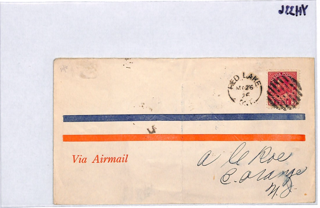CANADA Air 1926 Cover ELLIOT-FAIRCHILD 25c PATRICIA Airways *ERROR* Cachet YH336 - Image 15