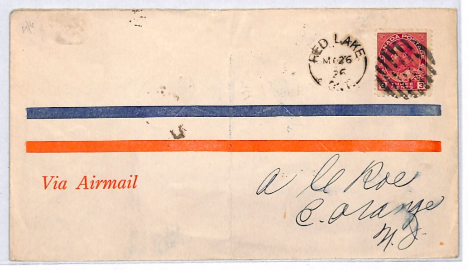 CANADA Air 1926 Cover ELLIOT-FAIRCHILD 25c PATRICIA Airways *ERROR* Cachet YH336 - Image 5