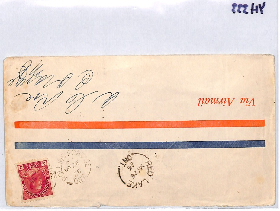 CANADA Air 1926 Cover ELLIOT-FAIRCHILD Stamp PATRICIA Date ERROR CORRECTED YH333 - Image 12