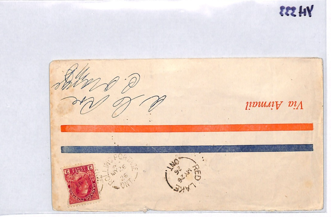 CANADA Air 1926 Cover ELLIOT-FAIRCHILD Stamp PATRICIA Date ERROR CORRECTED YH333 - Image 15