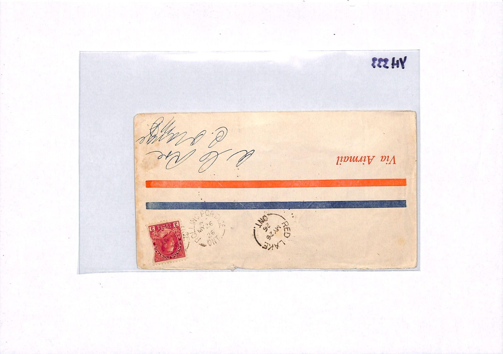 CANADA Air 1926 Cover ELLIOT-FAIRCHILD Stamp PATRICIA Date ERROR CORRECTED YH333 - Image 16