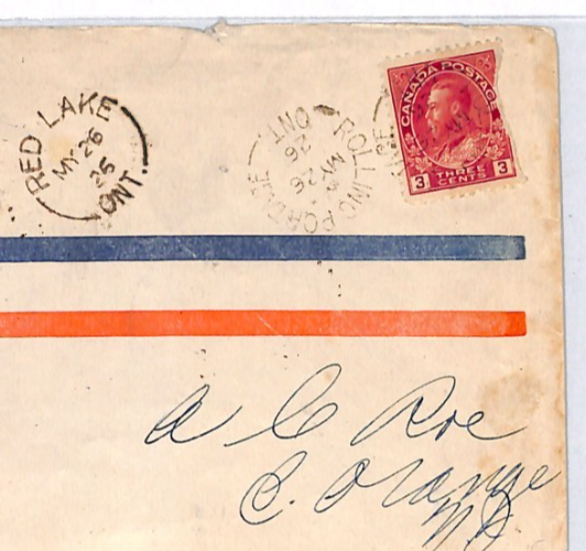 CANADA Air 1926 Cover ELLIOT-FAIRCHILD Stamp PATRICIA Date ERROR CORRECTED YH333 - Image 8