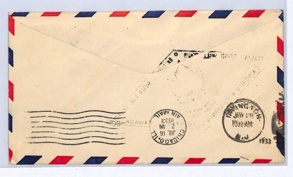 CANADA Air Mail 1933 Cover *ITALIAN GOOD WILL TOUR* Montreal Fairchild XW365 - Image 4