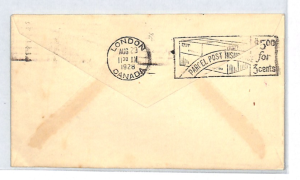 CANADA Air Mail Cover 1928 GOLDEN JUBILEE SPECIAL FLIGHT Toronto London XJ288 - Image 4