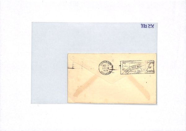 CANADA Air Mail Cover 1928 GOLDEN JUBILEE SPECIAL FLIGHT Toronto London XJ288 - Image 6