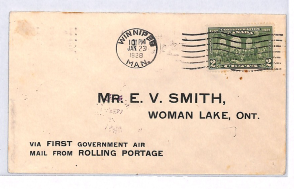 CANADA Air Mail Cover FIRST FLIGHT 1928 Winnipeg *JACKSON MANION* Ont YH295 - Image 5