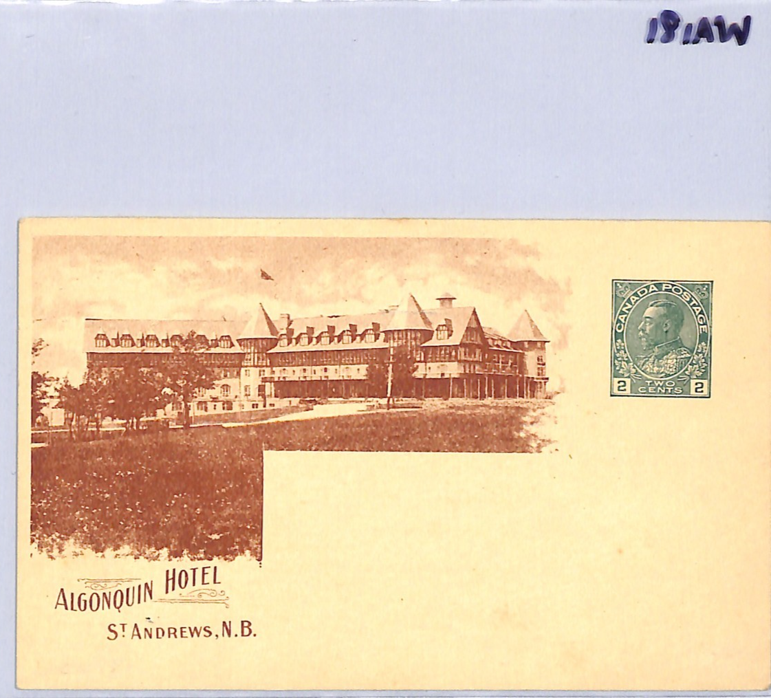 CANADA CPR RAILWAY Advert ALGONQUIN HOTEL KGV Card *FREIGHT OFFICE* Cachet WA181 - Image 7