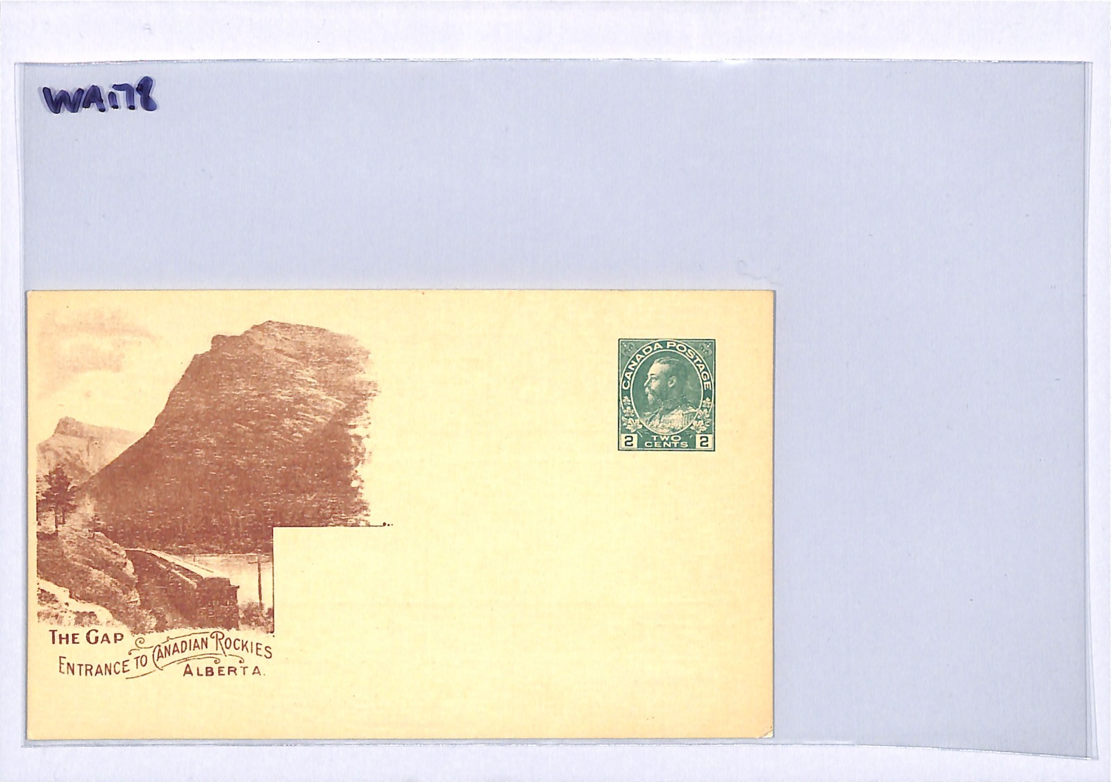 CANADA CPR RAILWAY Advert *FRENCH LANGUAGE* KGV Card ROCKY MOUNTAINS GAP WA178 - Image 5