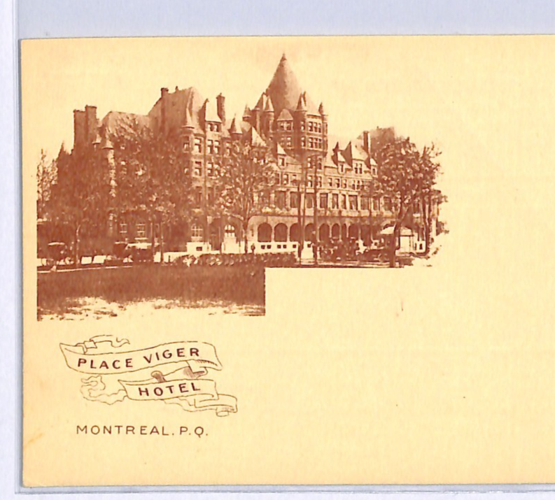 CANADA CPR RAILWAY Advert KGV 2c Card *FRENCH LANGUAGE* Print VIGER HOTEL WA171 - Image 6