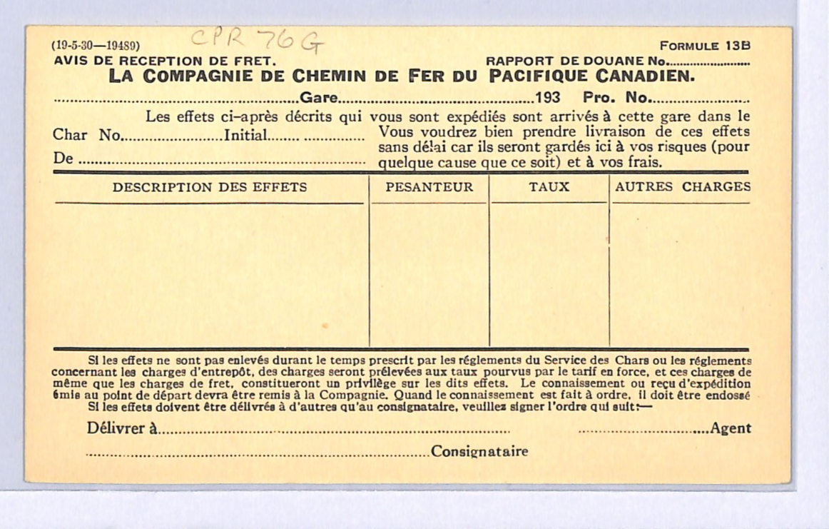 CANADA CPR RAILWAY Advert KGV 2c Card LAKE LOUISE *FRENCH* Rocky Mountains WA174 - Image 4