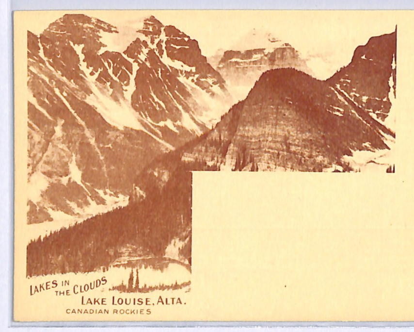 CANADA CPR RAILWAY Advert KGV 2c Card LAKE LOUISE *FRENCH* Rocky Mountains WA174 - Image 6