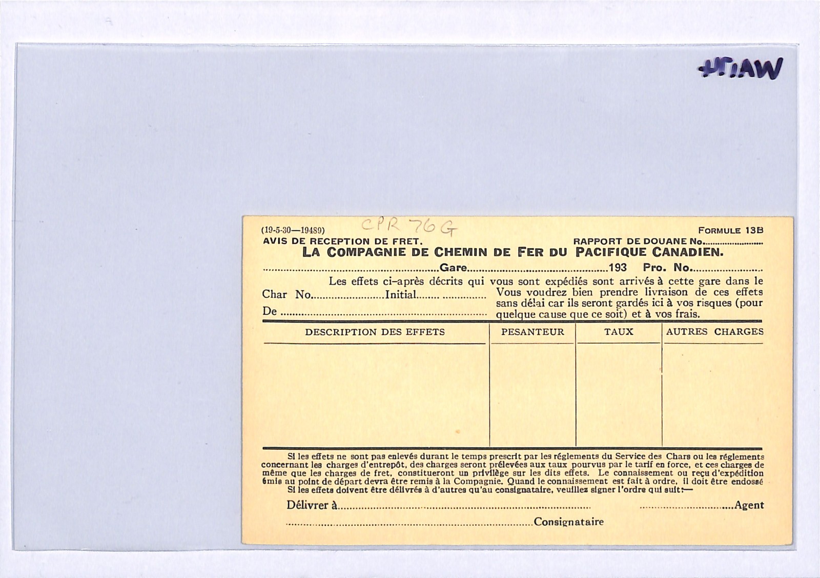 CANADA CPR RAILWAY Advert KGV 2c Card LAKE LOUISE *FRENCH* Rocky Mountains WA174 - Image 9