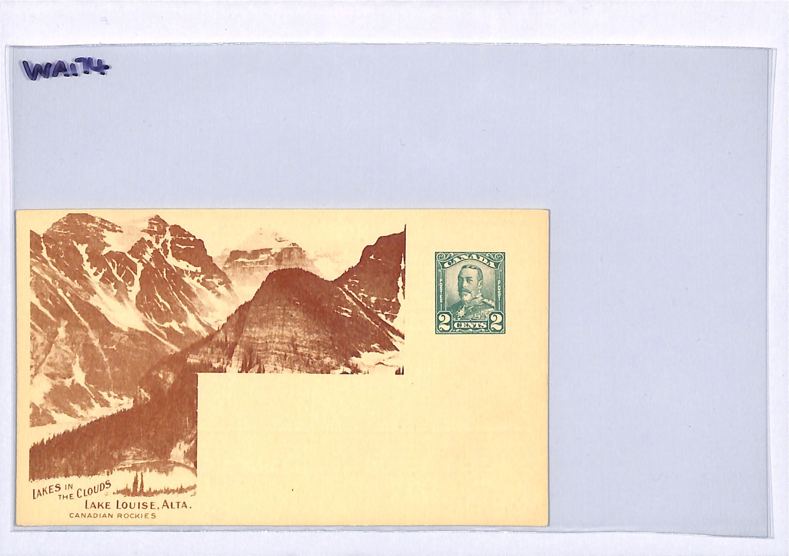 CANADA CPR RAILWAY Advert KGV 2c Card LAKE LOUISE *FRENCH* Rocky Mountains WA174 - Image 10