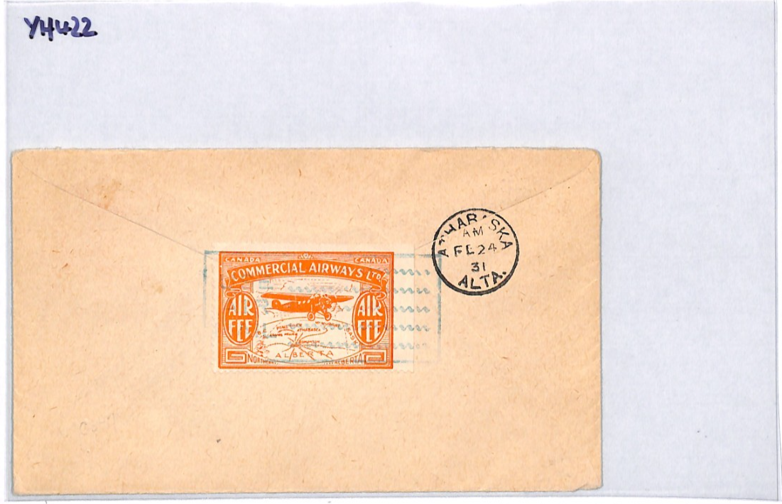 CANADA *Commercial Airways* Air Mail 1931 Cover Edmonton {samwells-covers}YH422 - Image 11