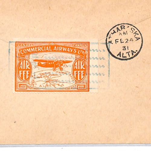 CANADA *Commercial Airways* Air Mail 1931 Cover Edmonton {samwells-covers}YH422 - Image 5