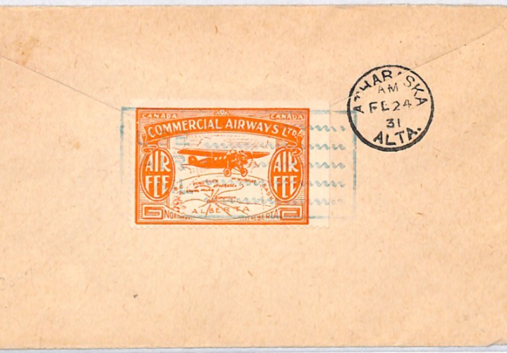 CANADA *Commercial Airways* Air Mail 1931 Cover Edmonton {samwells-covers}YH422 - Image 7