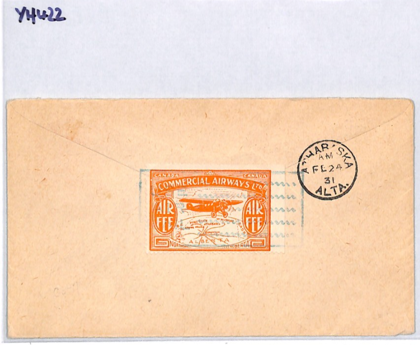 CANADA *Commercial Airways* Air Mail 1931 Cover Edmonton {samwells-covers}YH422 - Image 9