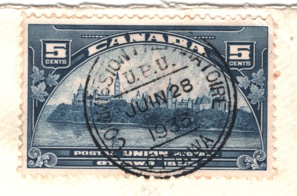 CANADA Cover *COMMISSION PREPARATOIRE UPU* Ottawa 1933 Switzerland Muri XW353 - Image 11