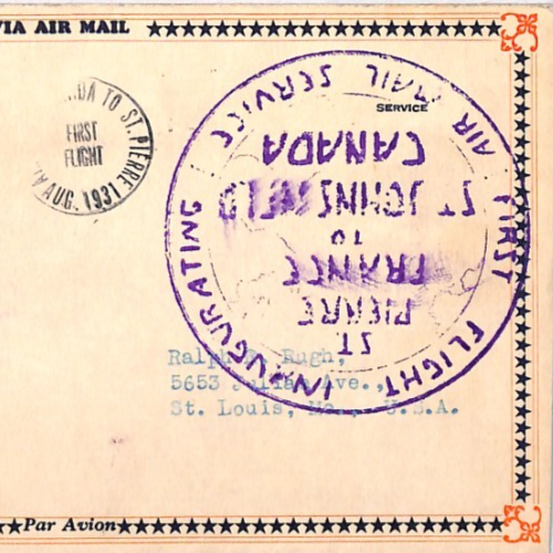 CANADA Cover INTERRUPTED 1931 NEWFOUNDLAND Airways FRANCE Retour 1934 YH335 - Image 7