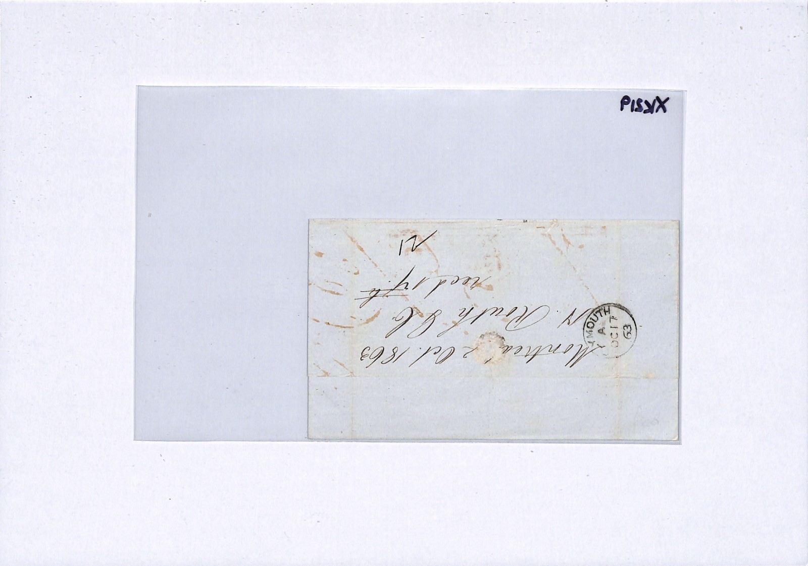 CANADA GB TRANSATLANTIC Cover *MONTREAL* ARC 1863 Plymouth Ship ARMENIAN XK219 - Image 6