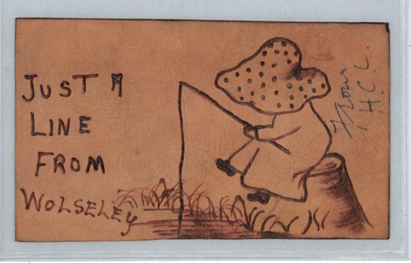 CANADA Postcard Hand-Illustrated *FISHING* Wolseley GB Kent Herne Bay 1905 XJ285 - Image 3