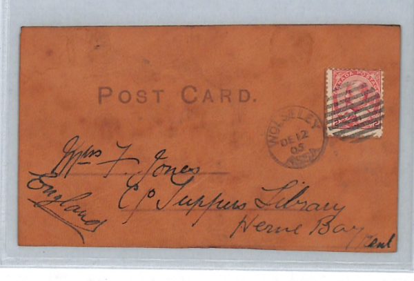 CANADA Postcard Hand-Illustrated *FISHING* Wolseley GB Kent Herne Bay 1905 XJ285 - Image 4