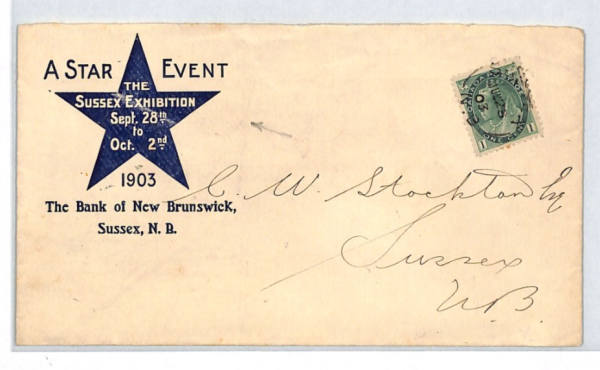 CANADA QV Advert Cover New Brunswick STAR EVENT *Sussex Exhibition* 1903 XJ258 - Image 3