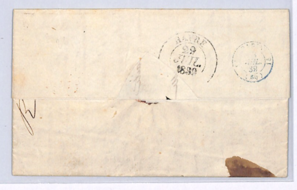 CAPE OF GOOD HOPE Cover COGH Ship Letter S.Africa 1839 *OUTRE-MER* France XG101 - Image 4
