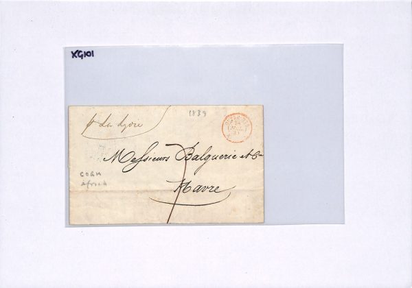 CAPE OF GOOD HOPE Cover COGH Ship Letter S.Africa 1839 *OUTRE-MER* France XG101 - Image 7