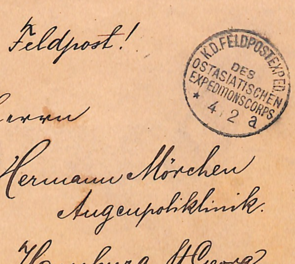 CHINA BOXER WAR Cover EXPEDITIONSCORPS 1901 CDS FPO Germany SOLDIER Tientsin WK3