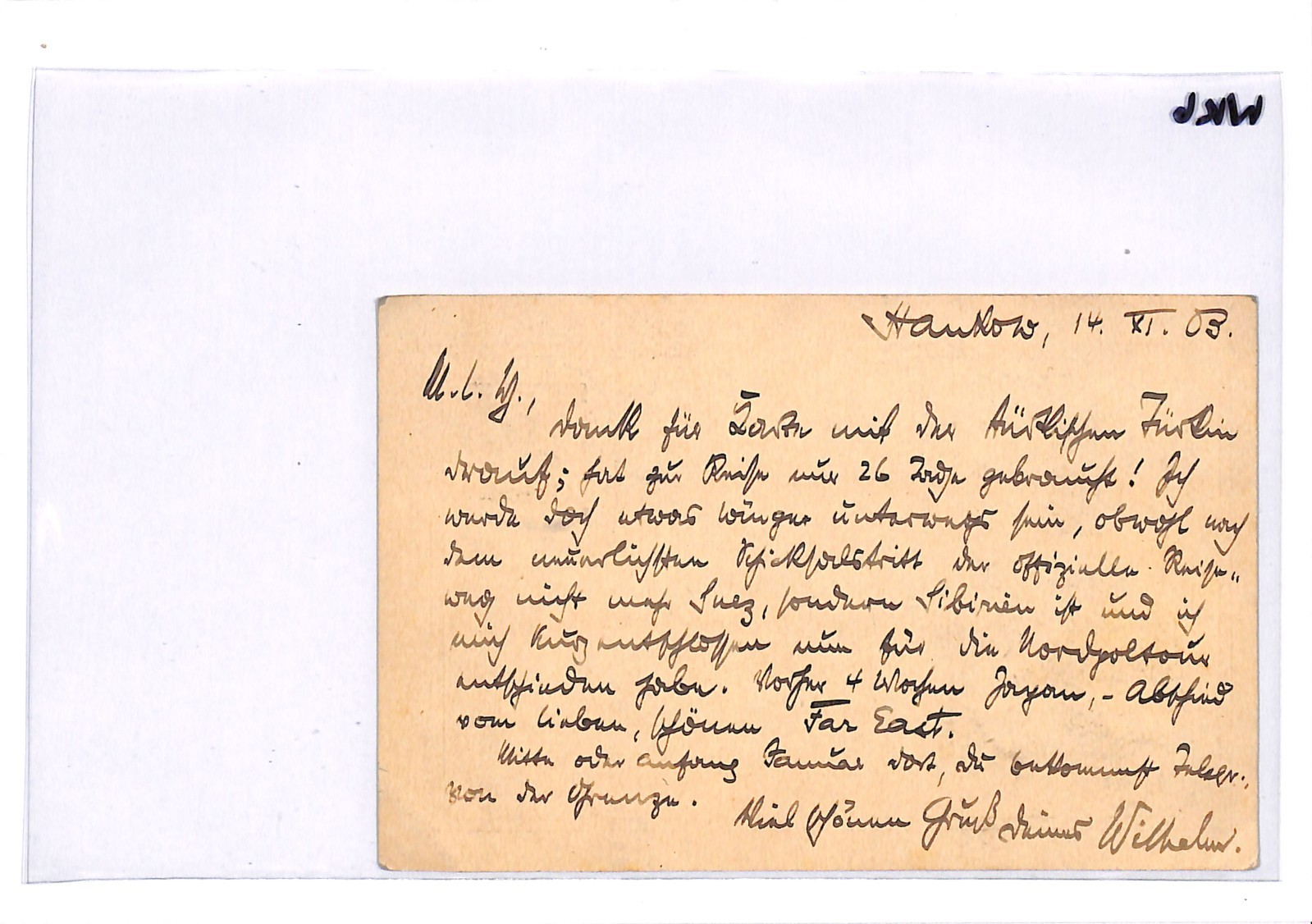 CHINA Overprint GERMANY Stationery Card *HANKAU* 1903 CDS Hankow Message WK6 - Image 11