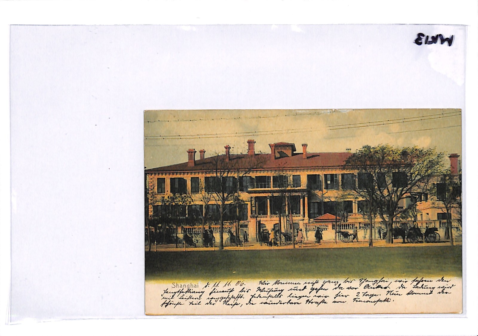 CHINA Shanghai Postcard *DEUTSCHE SCHIFFSPOST* 1906 CDS Germany SHIP Cancel WK13 - Image 11