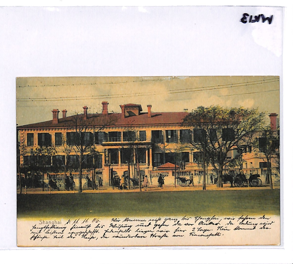 CHINA Shanghai Postcard *DEUTSCHE SCHIFFSPOST* 1906 CDS Germany SHIP Cancel WK13 - Image 10