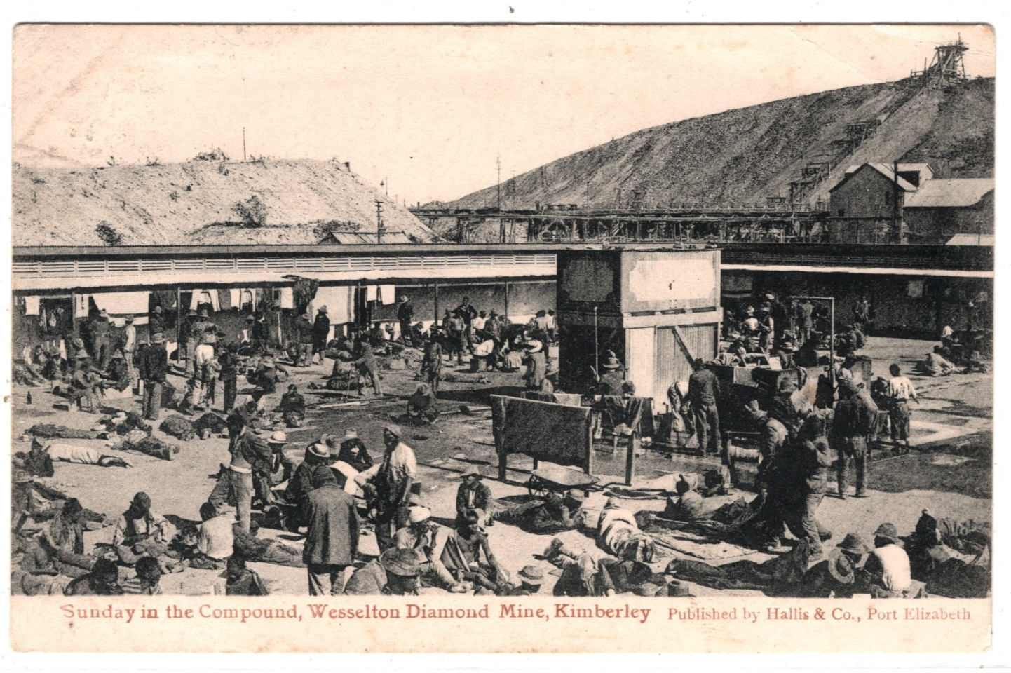 COGH South Africa Postcard *WESSELTON DIAMOND MINE* Kimberley 1907 Bristol WD137 - Image 2