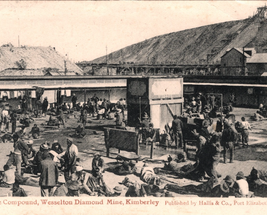 COGH South Africa Postcard *WESSELTON DIAMOND MINE* Kimberley 1907 Bristol WD137