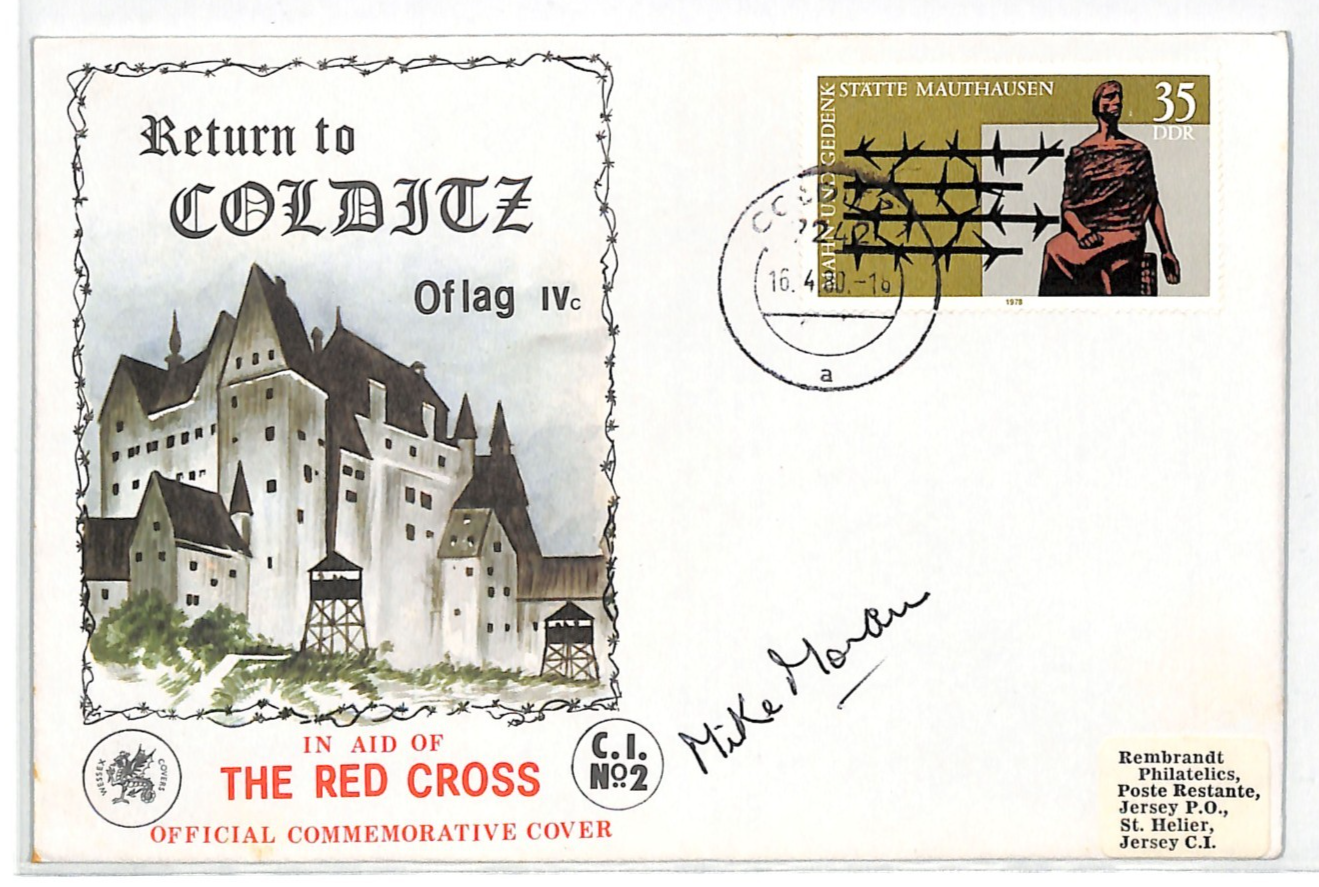 COLDITZ WW2 POW Camp (OFLAG IVc) Cover Signed *MIKE MORAN* RN 1980 POETRY WV169 - Image 2