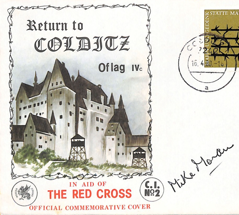 COLDITZ WW2 POW Camp (OFLAG IVc) Cover Signed *MIKE MORAN* RN 1980 POETRY WV169
